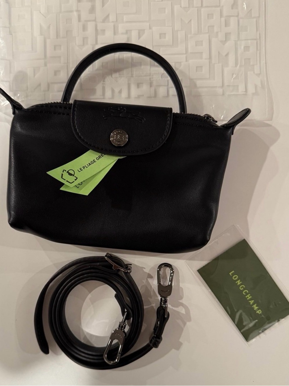 Longchamp Le Pliage XS Black Crossbody Handbag NWT
